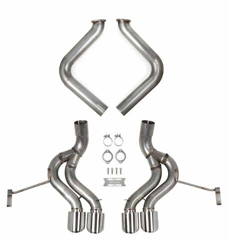 Hooker Fits 1997-2004 Chevrolet Corvette; Axle-Back Exhaust System - 70401344-RHKR for 1997-2004 Chevy Corvette