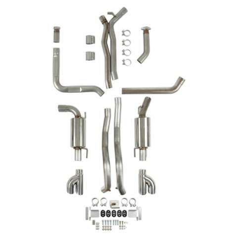 Hooker Fits 1998-2002 Chevrolet Camaro; Cat-Back Dual Exhaust System - 70501432-RHKR for 1998-2002 Chevy Camaro