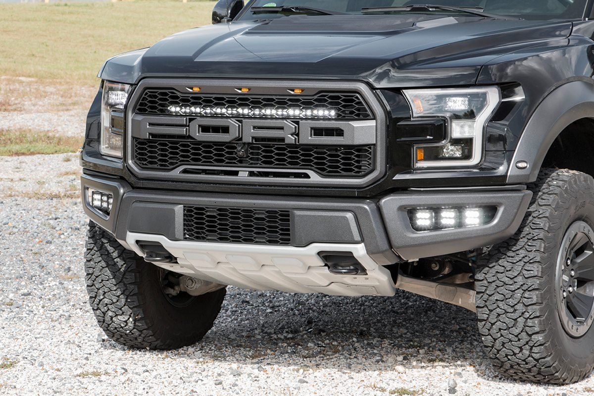 Fits Ford Raptor4WD(17-20) LED Light Kit Grille Mount 30" Black Single Row 70702