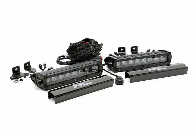 8 Inch Black Series LED Light Bar; Single Row; Pair 70728BL