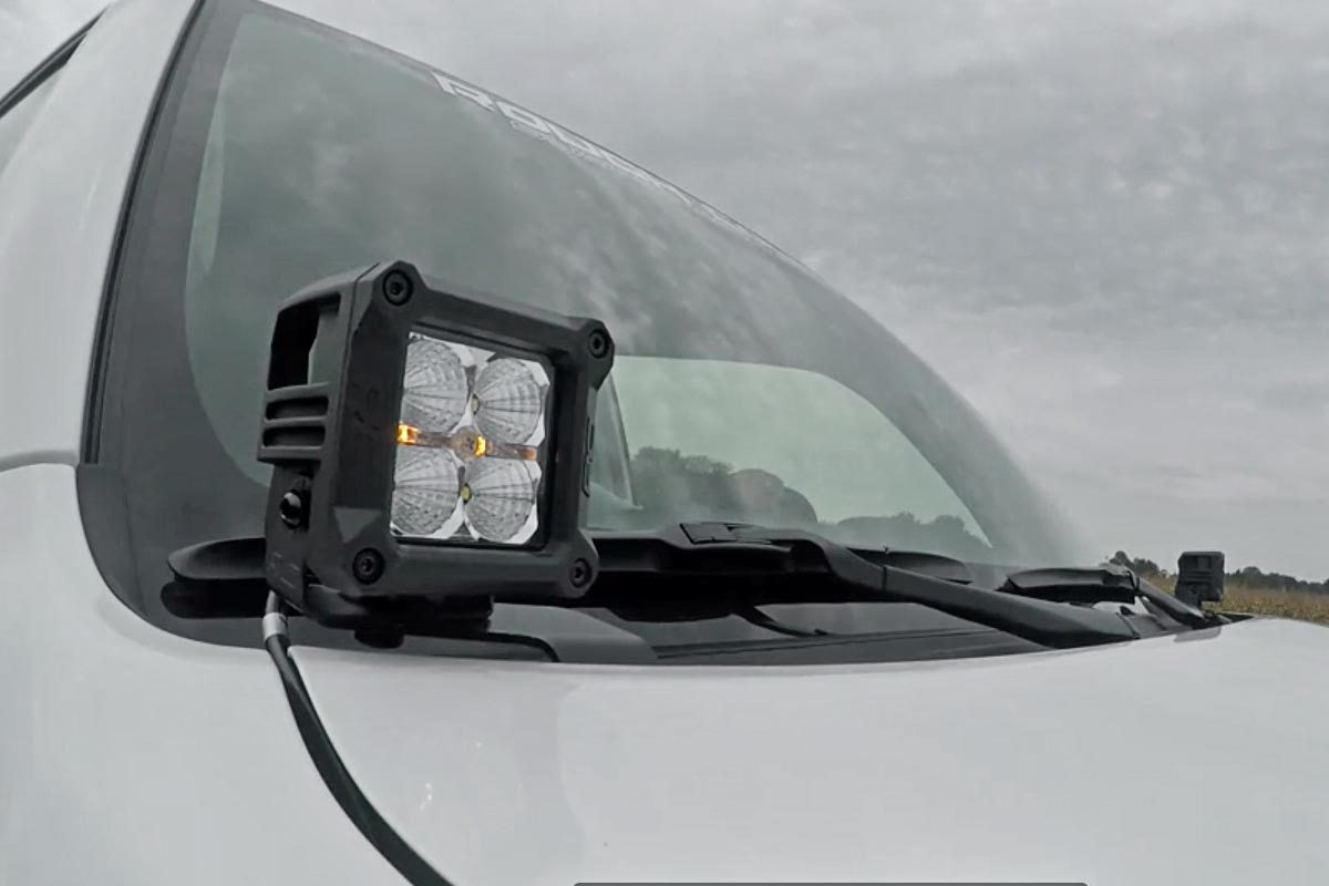 LED Light Kit; Ditch Mount; 3" Chrome Wide Angle Pair 70793