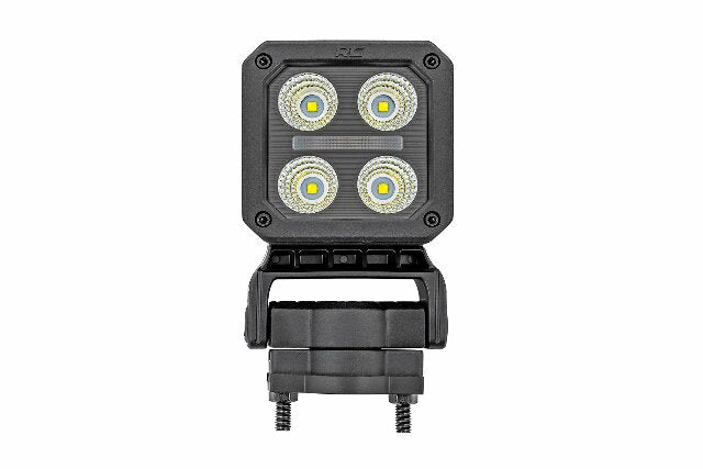 Black Series LED Light Pair; 2 Inch; Flood; Swivel Mount 70802