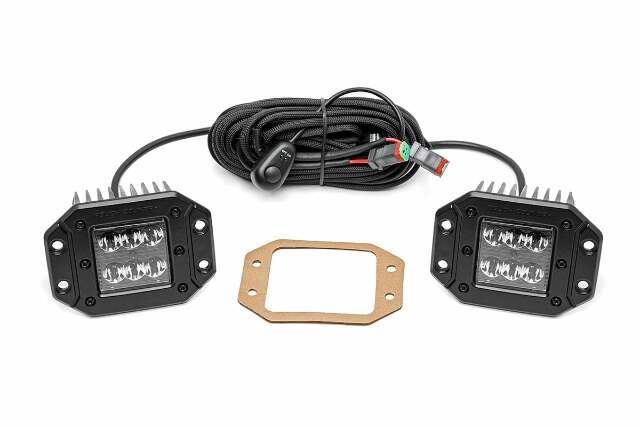 2 Inch Black Series LED Light Pods; Spot; Flush Mount 70803BL