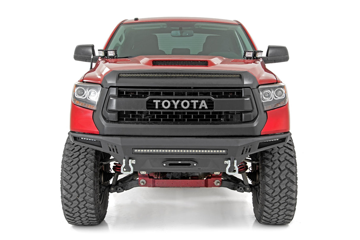 Fits Tundra(14-21) LED Light Ditch Mount Dual 2" Black Pairs White DRL 70837