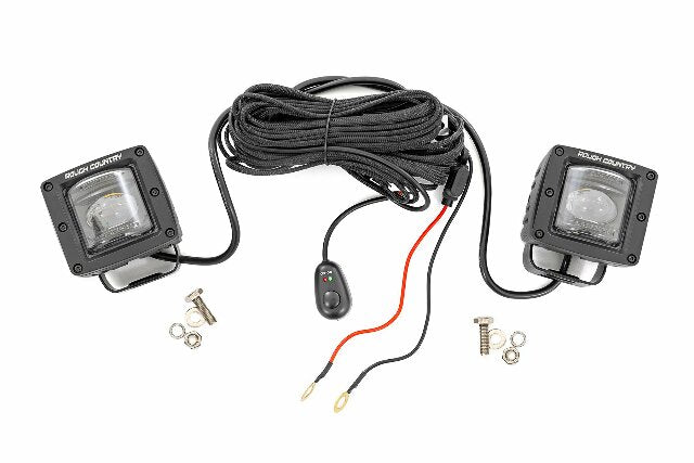 2 Inch Black Series LED Light Pods; SAE Fog; Yellow 70907A