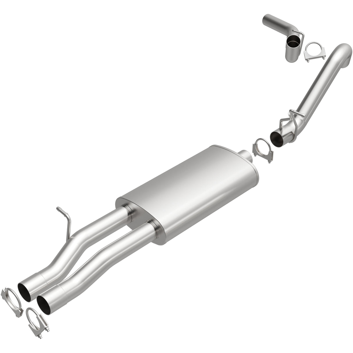 2001-2002 Chevy Silverado 2500 HD Direct-Fit Replacement Exhaust System 106-0865 aluminized steel