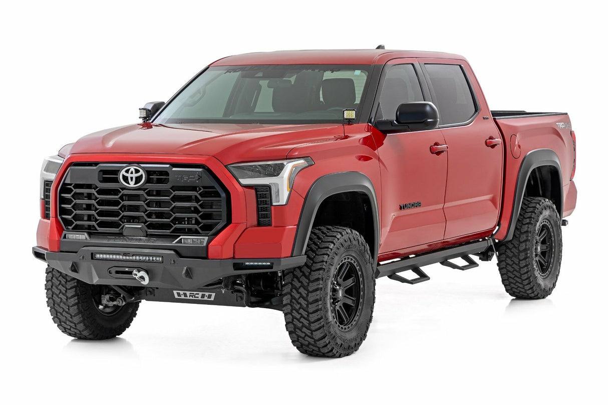 Fits Toyota Tundra 2WD/4WD (2022-2024) SRL2 Adj Aluminum Steps; CrewMax; 71097