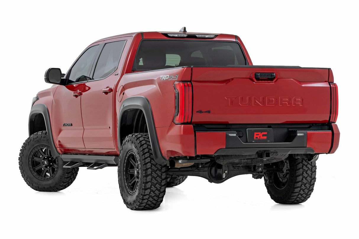 Fits Toyota Tundra 2WD/4WD (2022-2024) SRL2 Adj Aluminum Steps; CrewMax; 71097