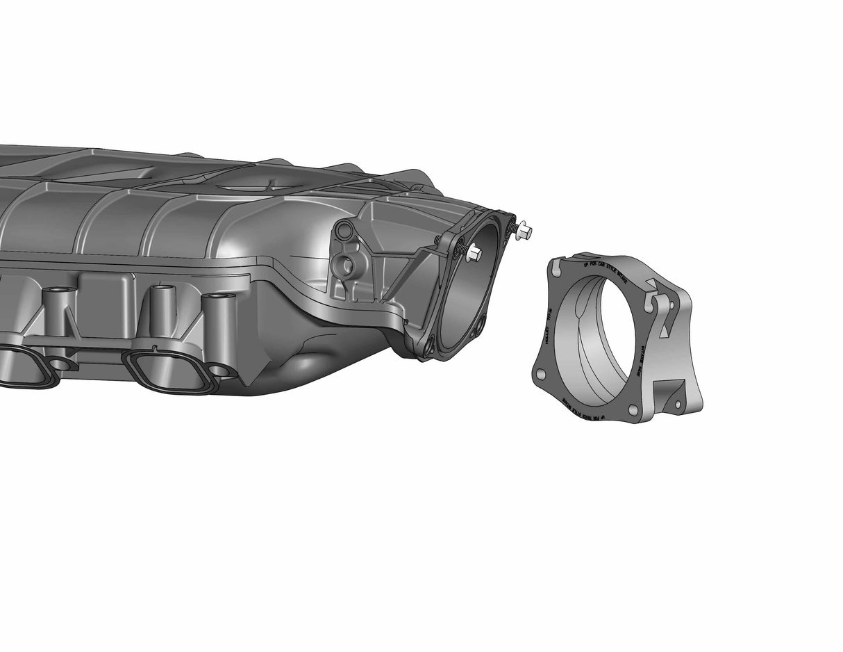 Holley 717-15 - Throttle Body Angle Adapter - for GM LS and LT, and LT4 Intakes