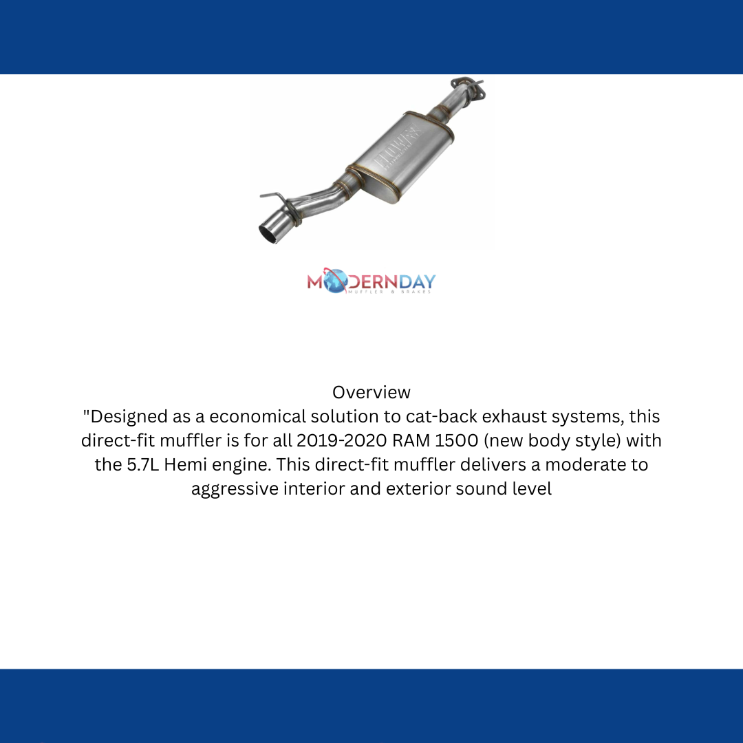 Performance Muffler for 2019-2026 Ram 1500 stainless steel