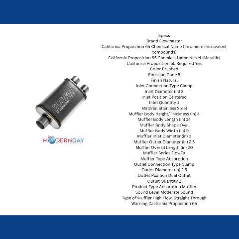 Flowmaster FlowFX Muffler 72198