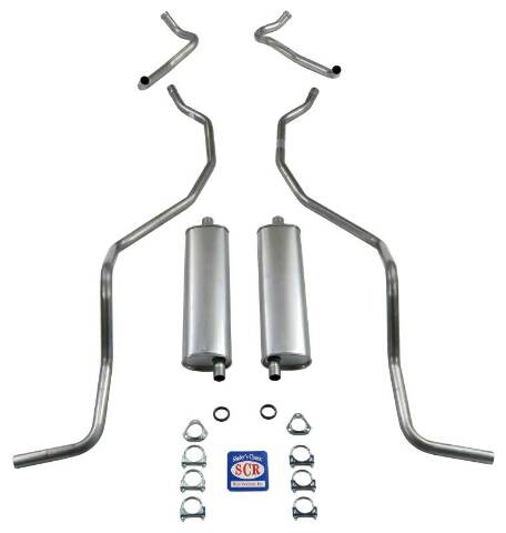 8 cyl. 283 and 327 Dual Exhaust and ONLY El Camino Exhaust System 73033 fits 1960 El Camino FC31 Shafer's Classic Reproductions