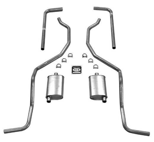 Exhaust System 73045 fits 1960-1964 Chevy Full Size small block Shafer's Classic Reproductions