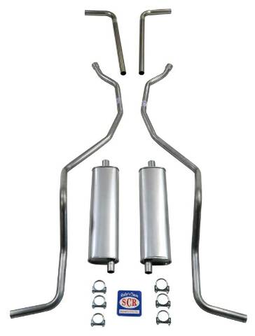 SW 8 cyl. 2" Dual Exhaust System 73048 fits 1960-1964 Chevy Bel Air Shafer's Classic Reproductions