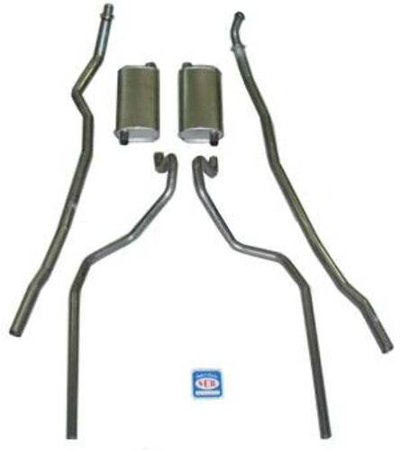 Exhaust System 8 cyl. 283 and 327 Dual Exhaust Small Block 73069 fits 1965-1966 Chevrol et Shafer's Classic Reproductions