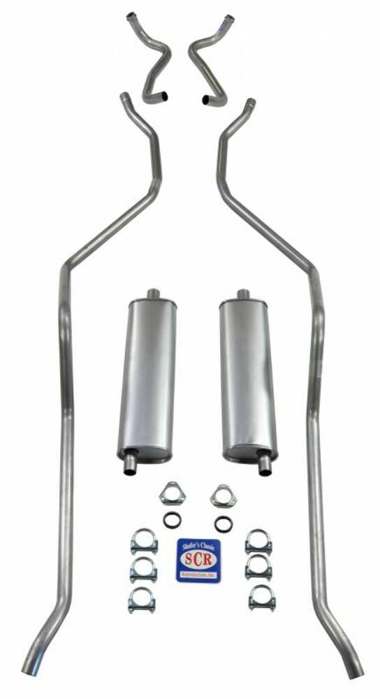 Fits 1959 El Camino and SW exc. 9 Pass. Exhaust System 8 cyl. 348 Dual Exhaust 73070