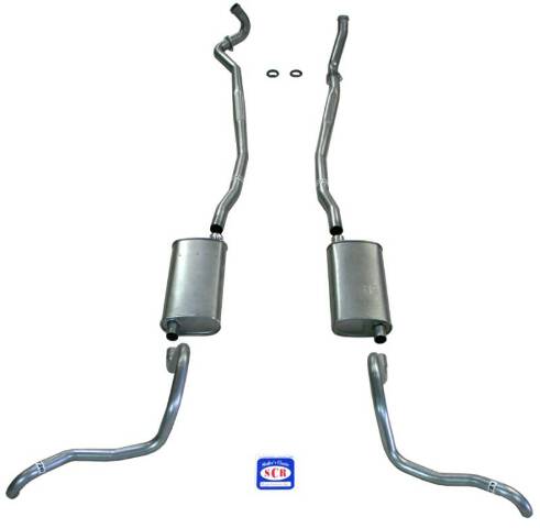 Exhaust System with Big Block and Stock Cast Iron Manifolds 73078 fits 1967-1969 Full Size Chevrolet Shafer's Classic Reproductions