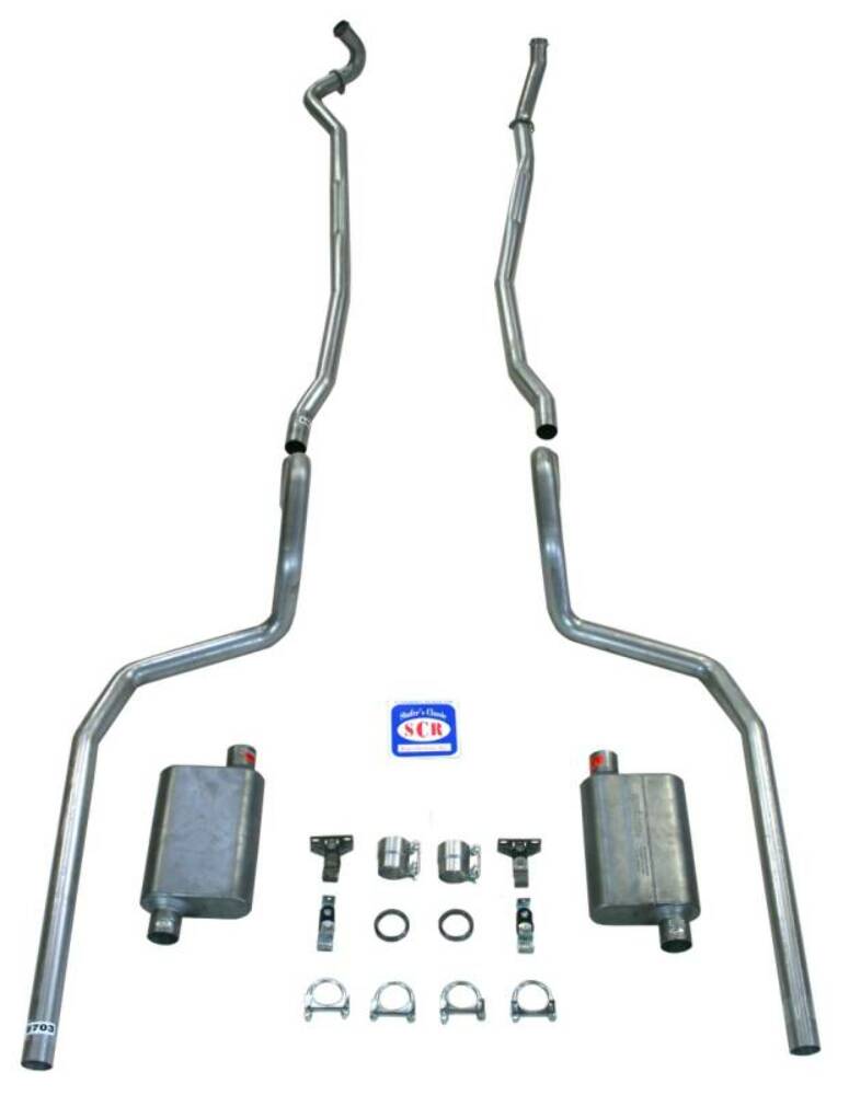Fits 1967-69 Full Size Chevrolet Exhaust System with Big Block and Stock Cast Iron Manifolds 73082