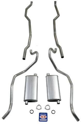 Convertible Exhaust System 73088 fits 1965-1966 Full Size Chevrolet Convertible Shafer's Classic Reproductions