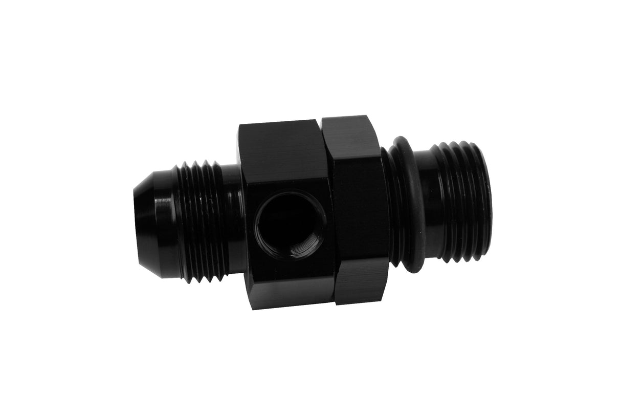 Aeromotive inline fuel pressure gauge adapter -8 ORB to -8 AN 15695