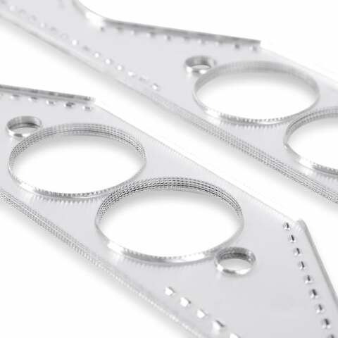 Mr. Gasket Chevy small block aluminum header gasket round port 7402G