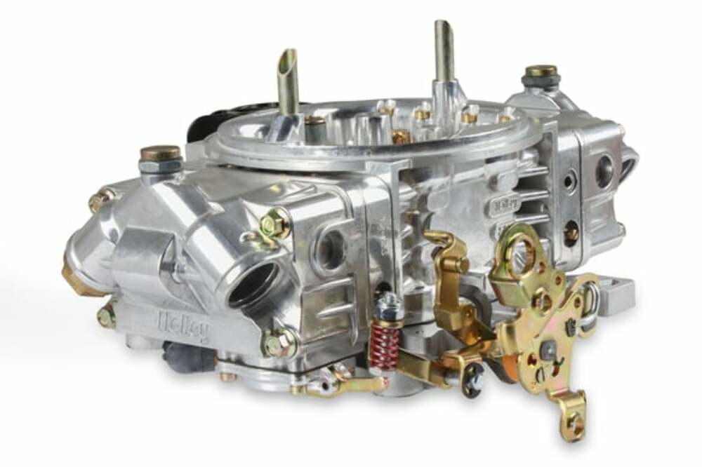 Holley Double Pumper 750 CFM Aluminum Street HP Carburetor - 0-82750SA for Ford 750 CFM polished aluminum