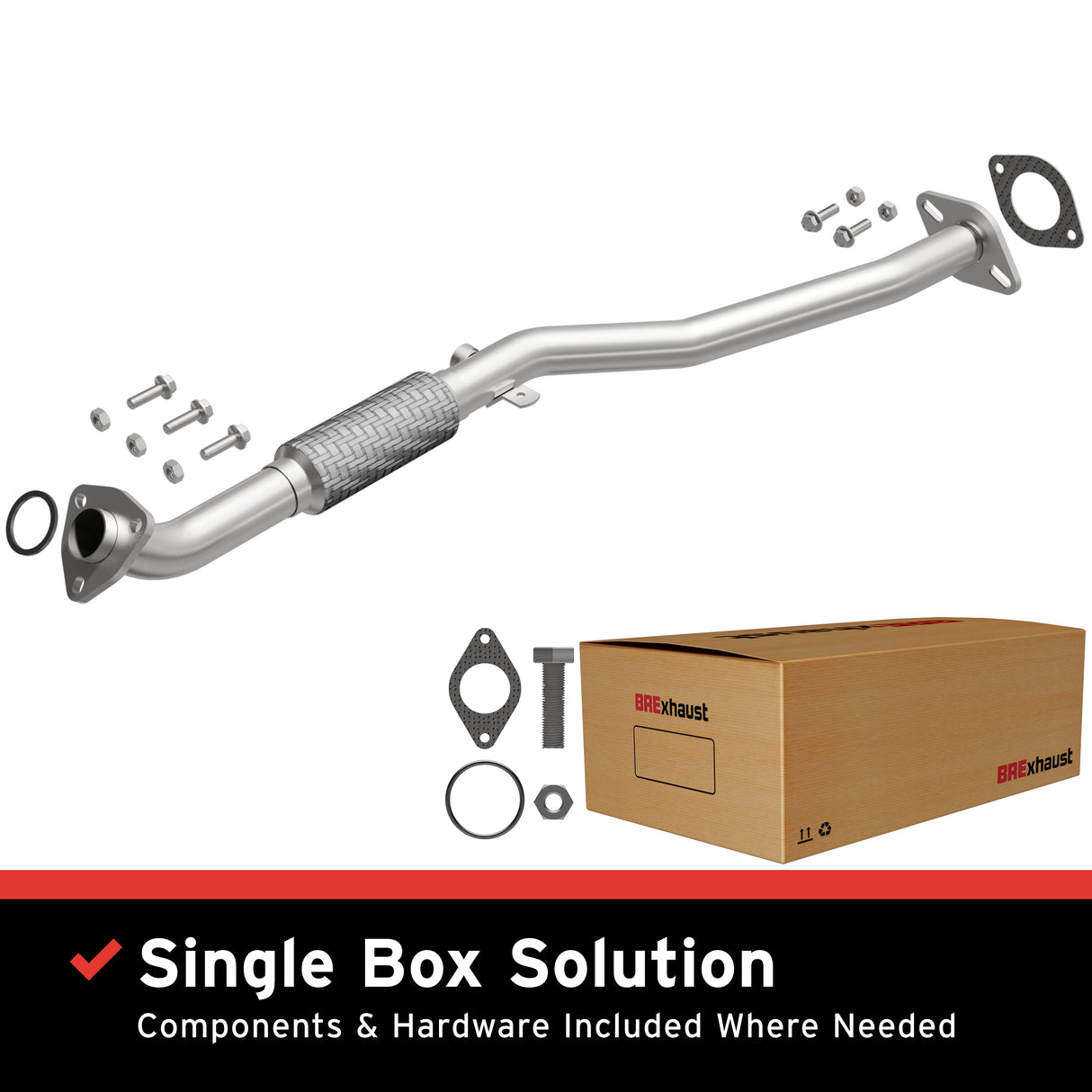 1997-1999 Nissan Sentra Direct-Fit Front Pipe Kit 107-0264 stainless steel