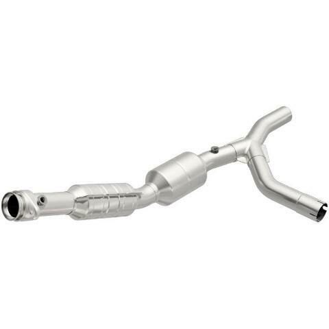 MagnaFlow direct-fit catalytic converter for 2005-2007 Ford 4.6L passenger side stainless steel Federal EPA compliant OBDII 24308