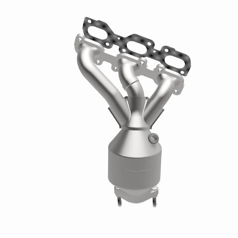 MagnaFlow direct-fit catalytic converter fits 2009-2012 Ford Escape and 2009-2011 Mercury Mariner, this and 09 Ford Escape 3.0L Front 3.0L stainless steel CARB compliant OBDII 4992