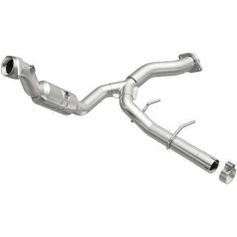 MagnaFlow direct-fit catalytic converter for 2011-2014 Ford F-150 3.5L 3.5 inch inlet/outlet stainless steel CARB compliant OBDII 52429