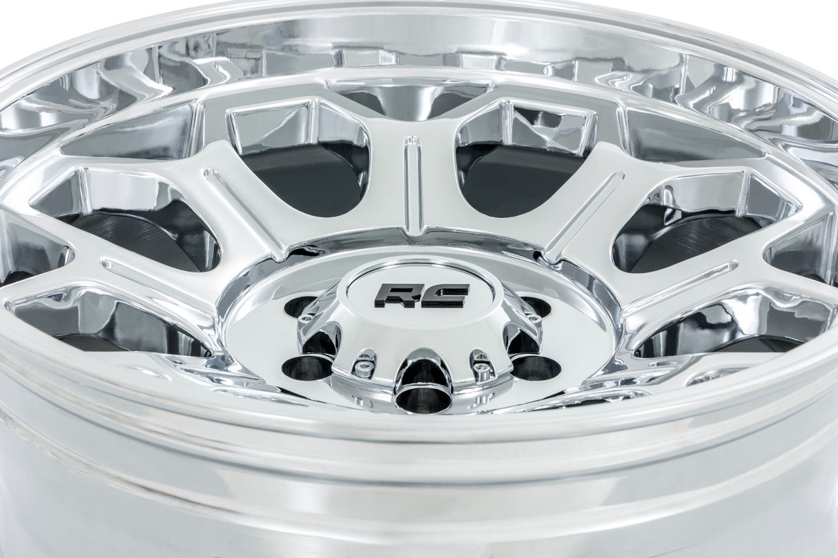 Rough Country 77 Series Wheel - One-Piece - Chrome - 20x10 - 6x135 - -25mm - 77202517C