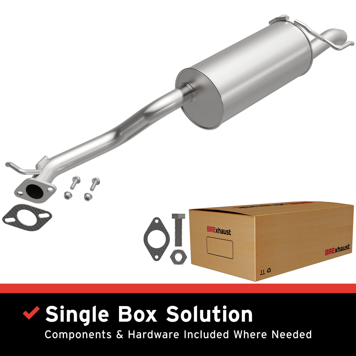 2003-2006 Subaru Baja Direct-Fit Muffler Kit 108-0075 aluminized steel