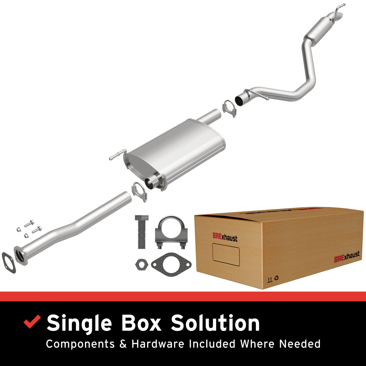 t 2014-2019 Toyota Highlander Direct-Fit Replacement Exhaust System 106-0780 Brexhaust