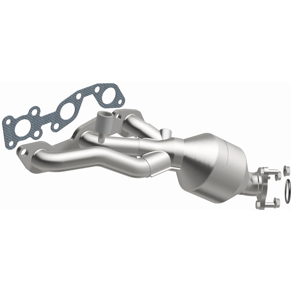 Catalytic Converter with Integrated Exhaust Manifold for HM Grade Federal / EPA Compliant Direct-Fit Manifold Catalytic