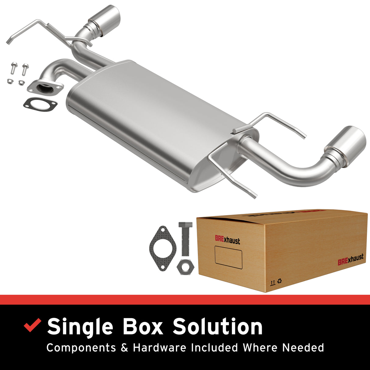 2003-2007 Nissan Murano Direct-Fit Muffler Kit 108-0029 aluminized steel
