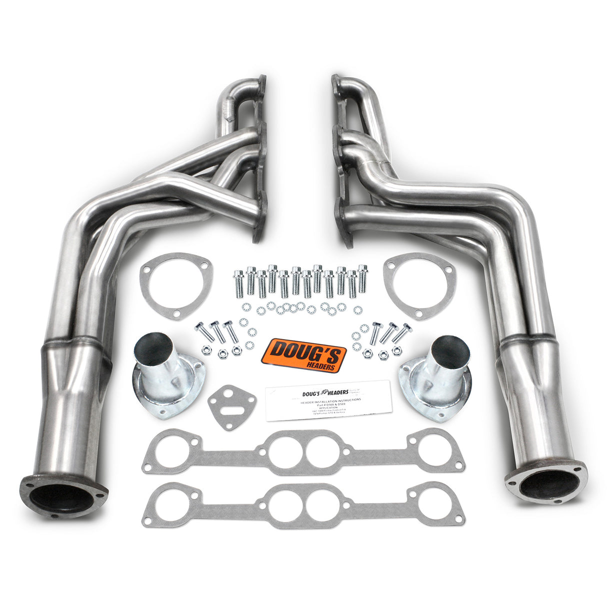 Long Tube Headers for 67-69 Firebird 455 W/HO/SD/Ram Air Heads only D568-SS