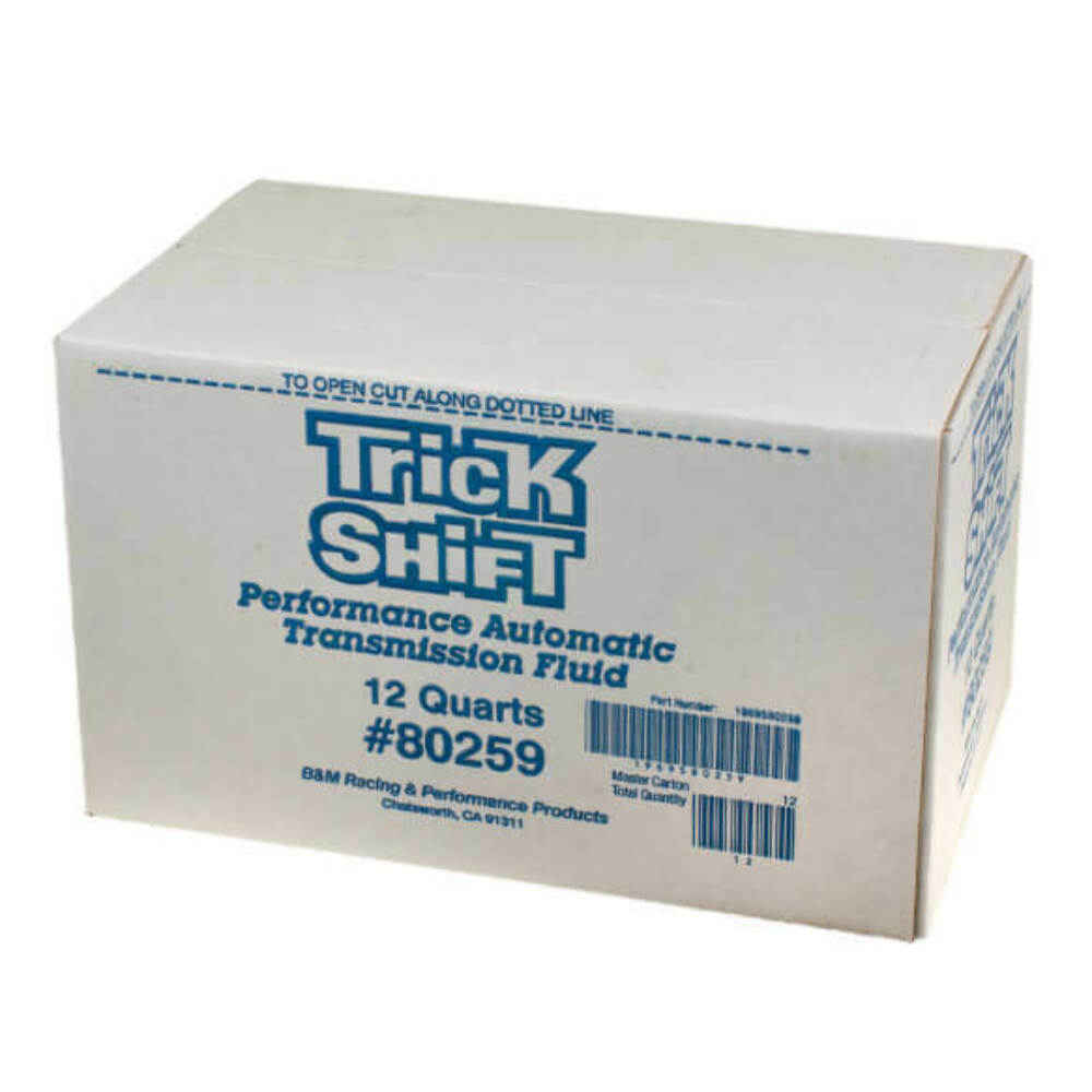 Trick Shift Automatic Transmission Fluid - Case of 12 Quart Bottles black anodized