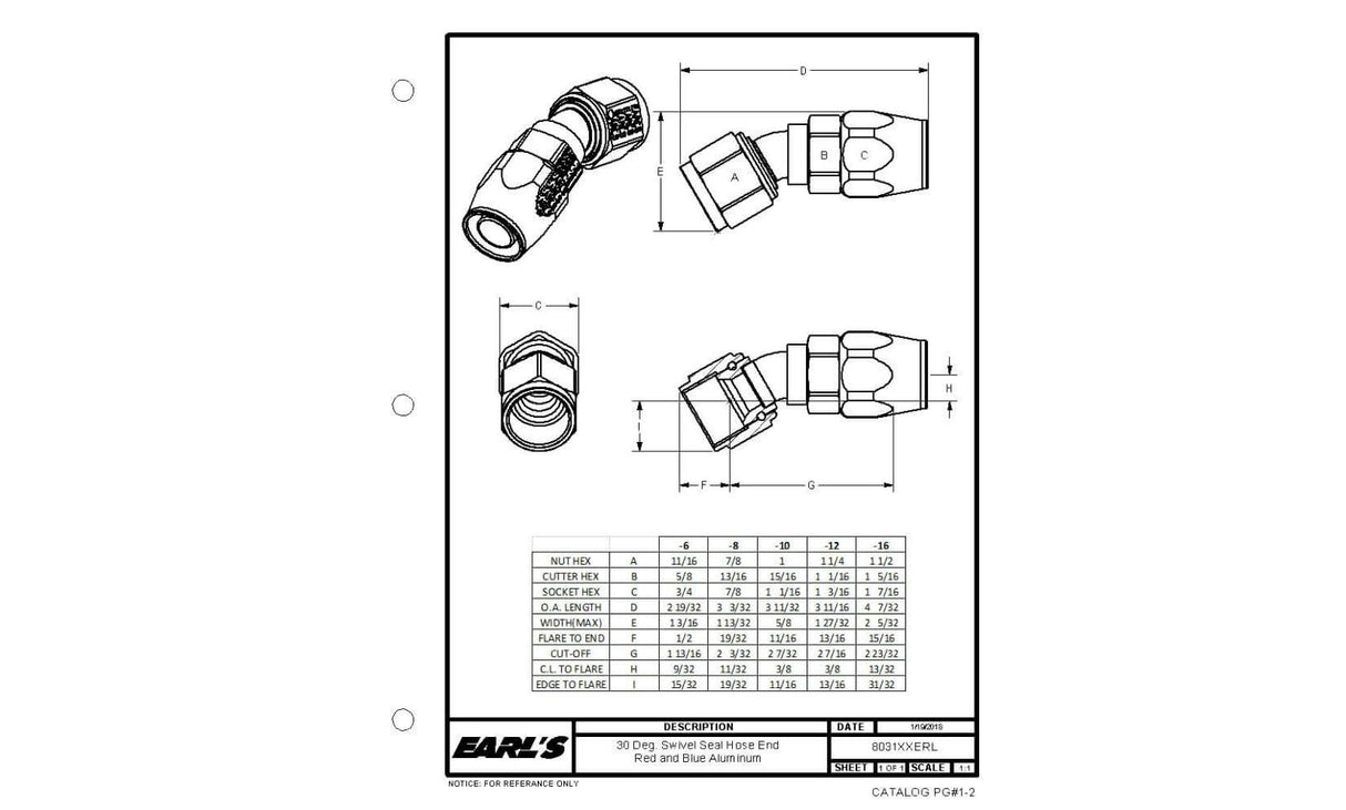 Swivel-Seal® Hose End - 803112ERL AN fitting