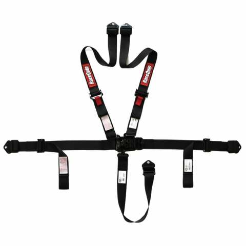 RaceQuip racing harness 2 inch SFI 16.1 black red adjustable small 809009RQP