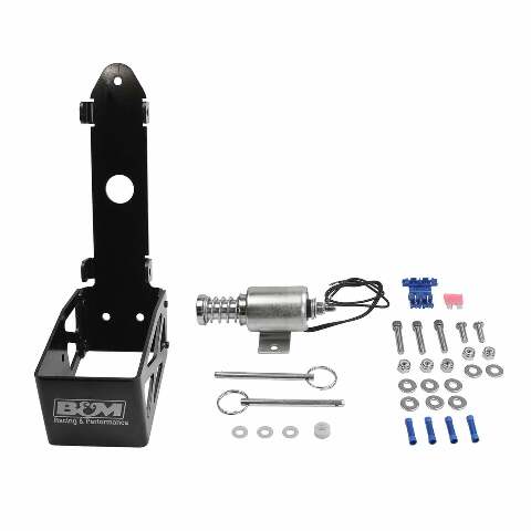 B&M Electric Shifter Solenoid aluminum stainless steel