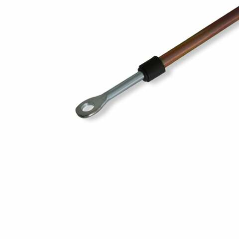 Fits 3- And 4-Speed Chrysler/Ford Auto Trans-Rear-Exit Cable-Forward Shift stainless steel black
