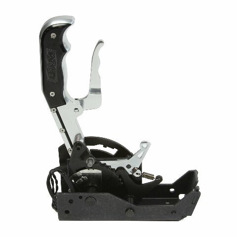 Automatic Gated Shifter - Dual Button Magnum Grip Pro Stick - Two Tone billet aluminum black anodized