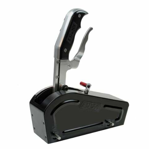 Automatic Gated Shifter - Dual Button Magnum Grip Pro Stick - Two Tone billet aluminum black anodized
