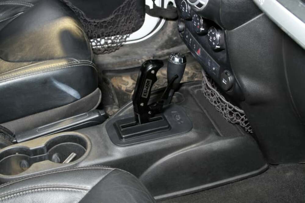 Automatic Shifter for 12-18 Jeep Wrangler JK Magnum Grip Pro Stick Console billet aluminum black anodized