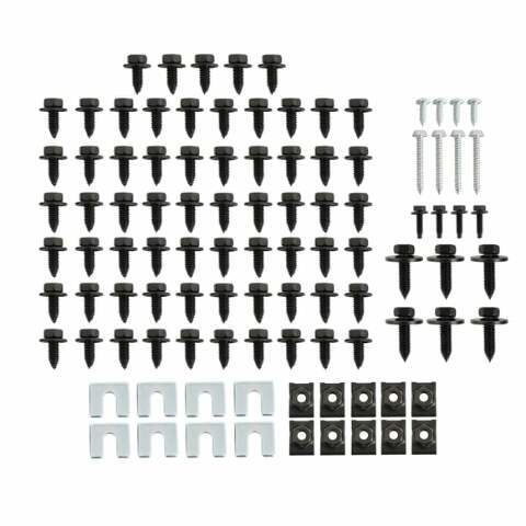 Fits 1983-1991 Chevrolet C35; Front End Bolt Kit - Black 81309-81