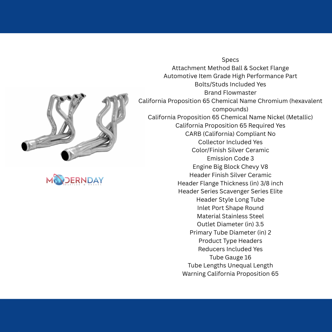 Exhaust system for 1968-1968 Ram Exhaust stainless steel
