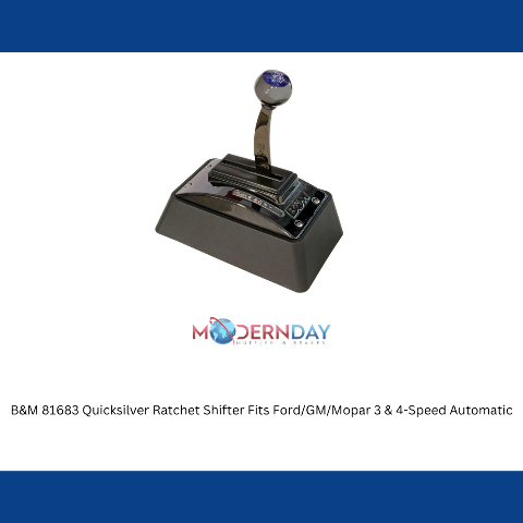 81683 Quicksilver Ratchet Shifter Fits Ford/GM/Mopar 3 & 4-Speed Automatic black