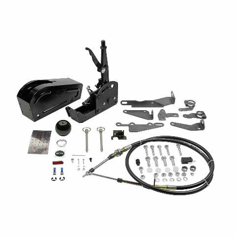 AUTOMATIC GATED SHIFTER - PRO STICK - BLACK billet aluminum black anodized