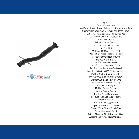 Flowmaster Outlaw Direct Fit Muffler 817846