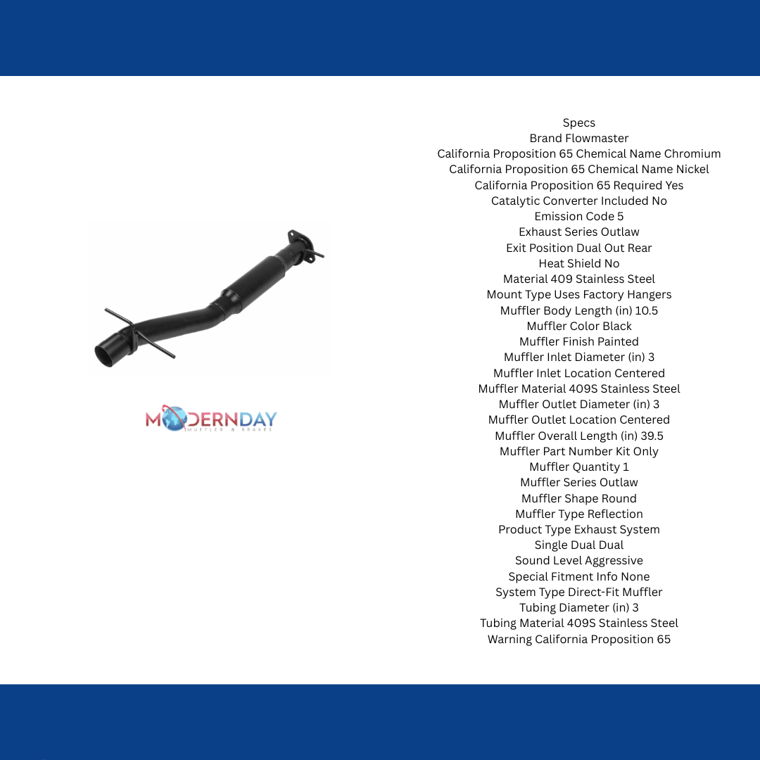 Performance Muffler for 2019-2024 Ram 1500 stainless steel
